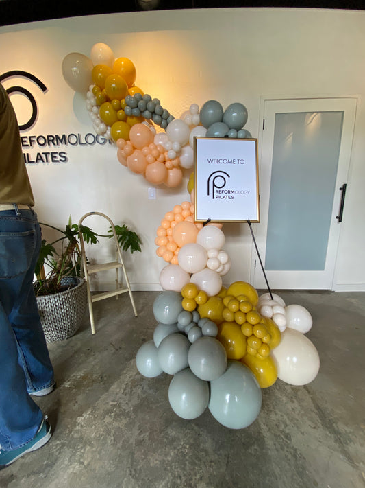 Balloon Garland + Signage + Easel