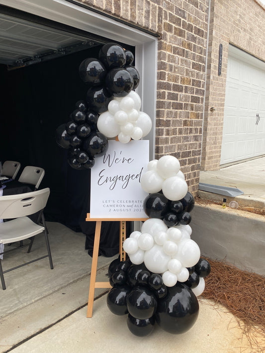 Balloon Garland + Signage + Easel