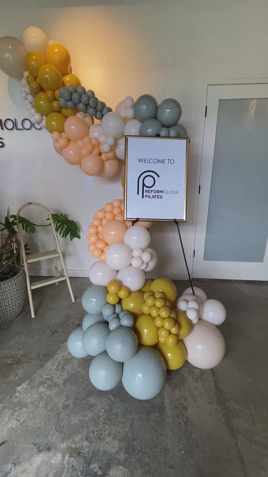 Balloon Garland + Signage + Easel